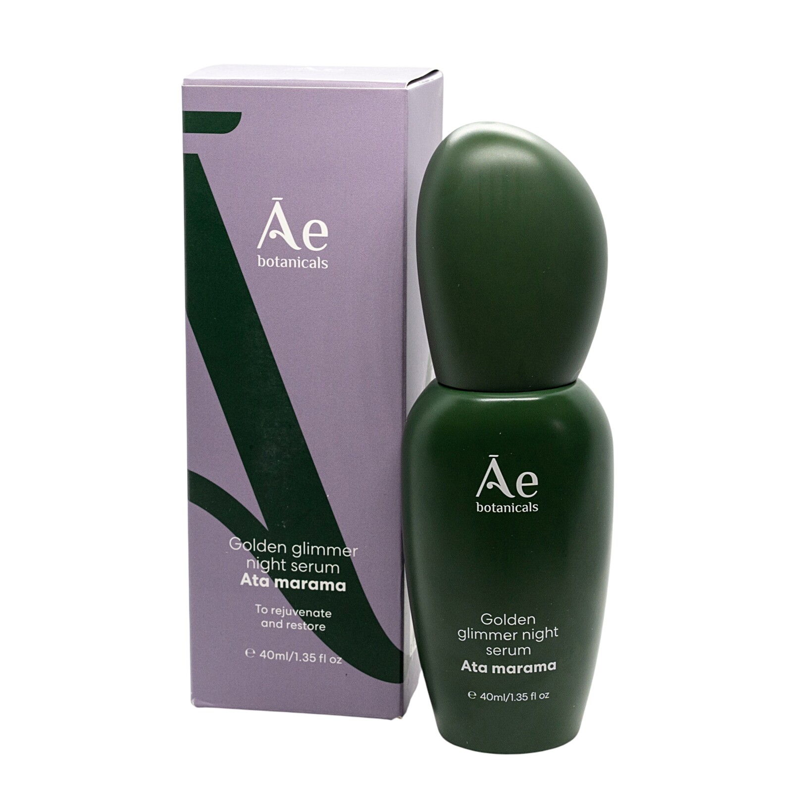 Ae Golden Glimmer Night Serum Box Combined New