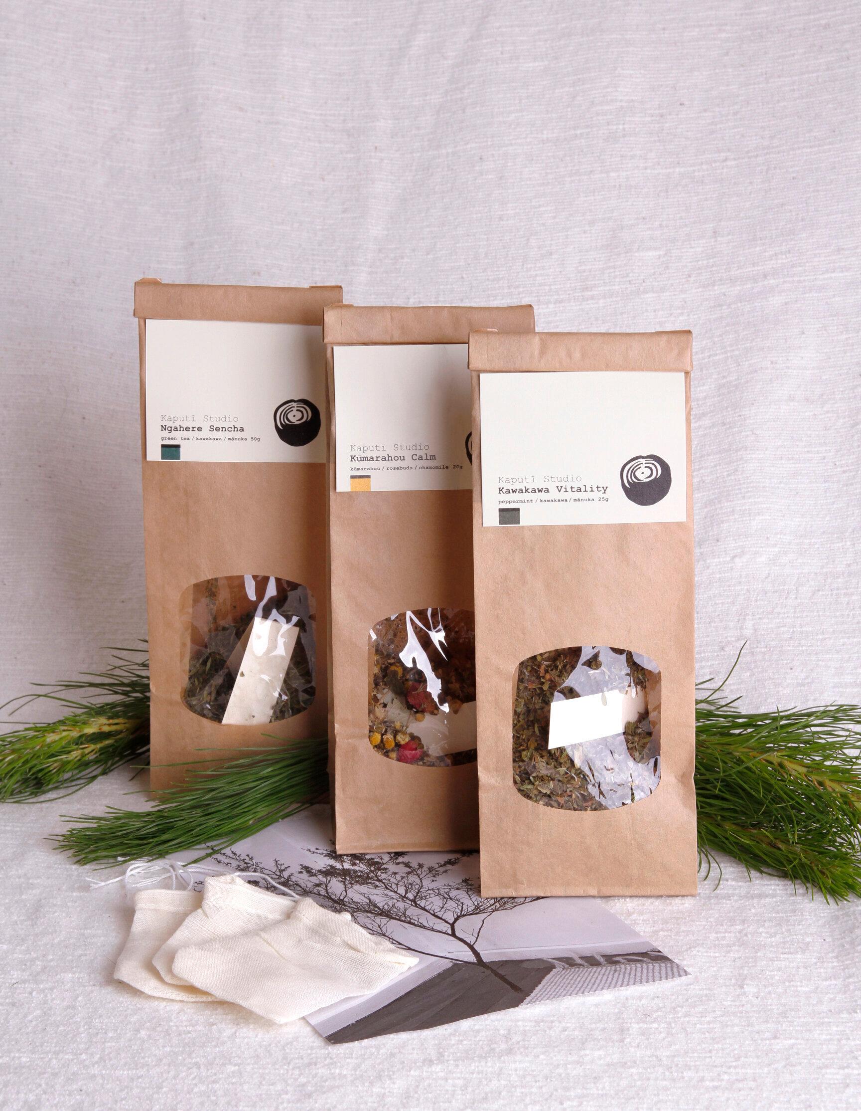Trio pack of loose leaf teas